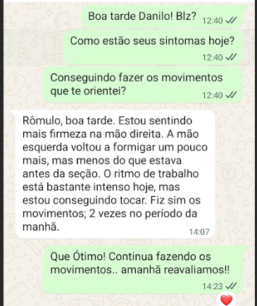 Depoimento Danilo — paciente Dr. Rômulo