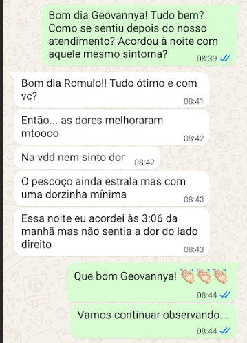 Depoimento Geovannya — paciente Dr. Rômulo